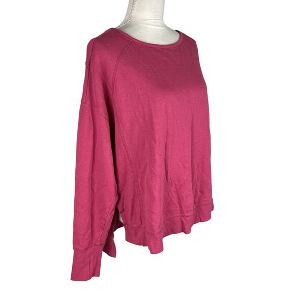 Sweaty Betty After Class Sport French Terry Pullover Sweater Tayberry Sz Medium - Picture 3 of 7